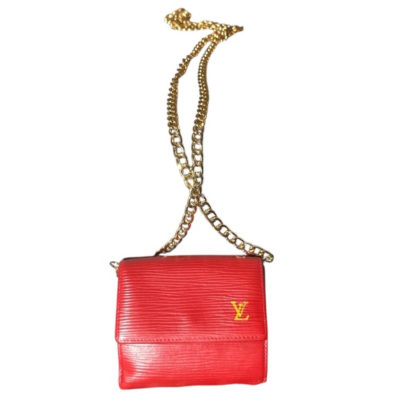 Louis Vuitton Red Epi Wallet with Temporary Crossbody Conversion - Picture 2 of 10